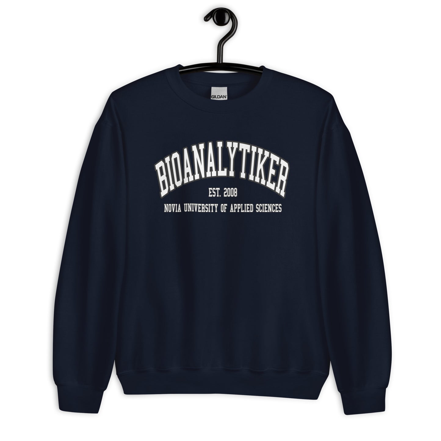 Bioanalytiker Sweatshirt Vitt Tryck