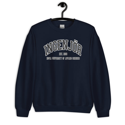 Ingenjör Sweatshirt Svart Tryck