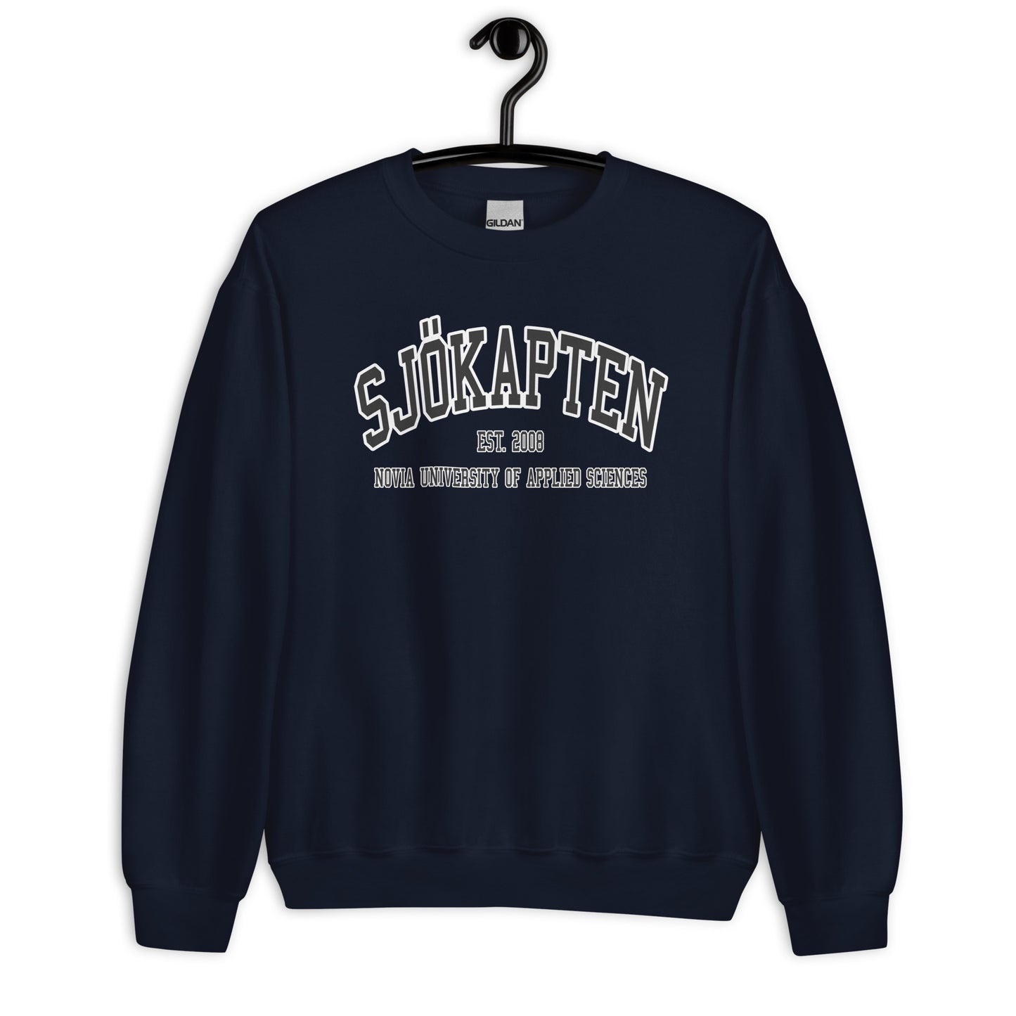 Sjökapten Sweatshirt Svart Tryck