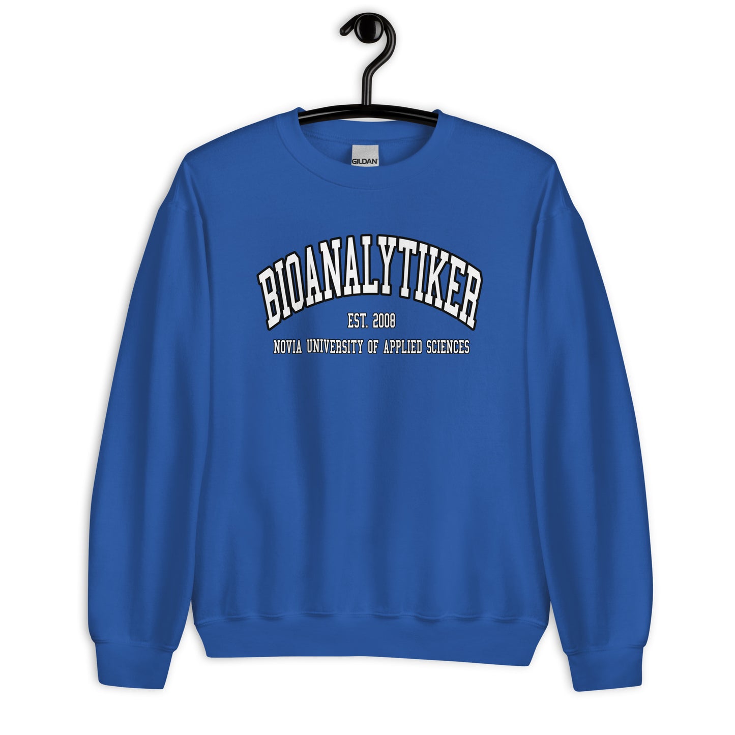 Bioanalytiker Sweatshirt Vitt Tryck