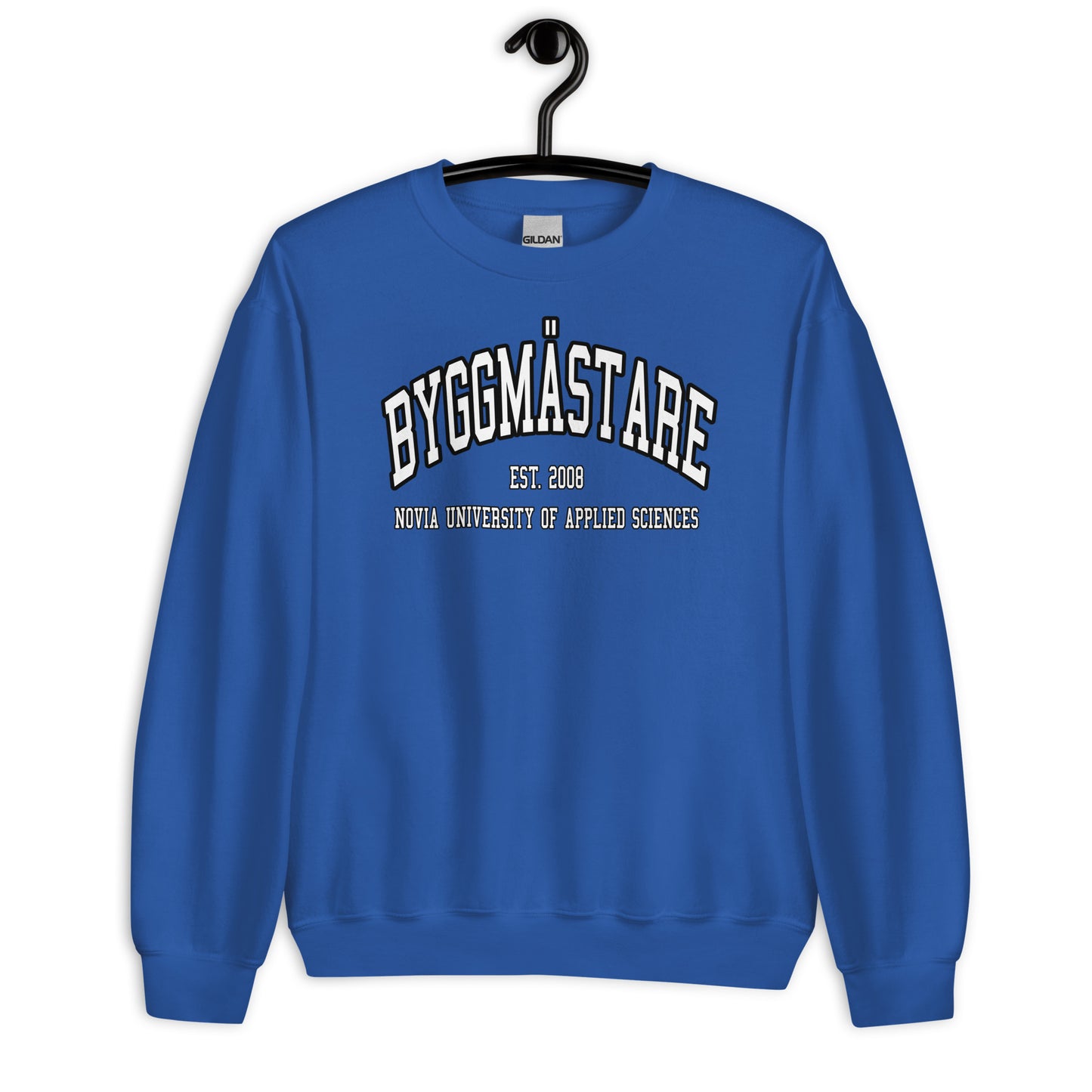 Byggmästare Sweatshirt Vitt Tryck