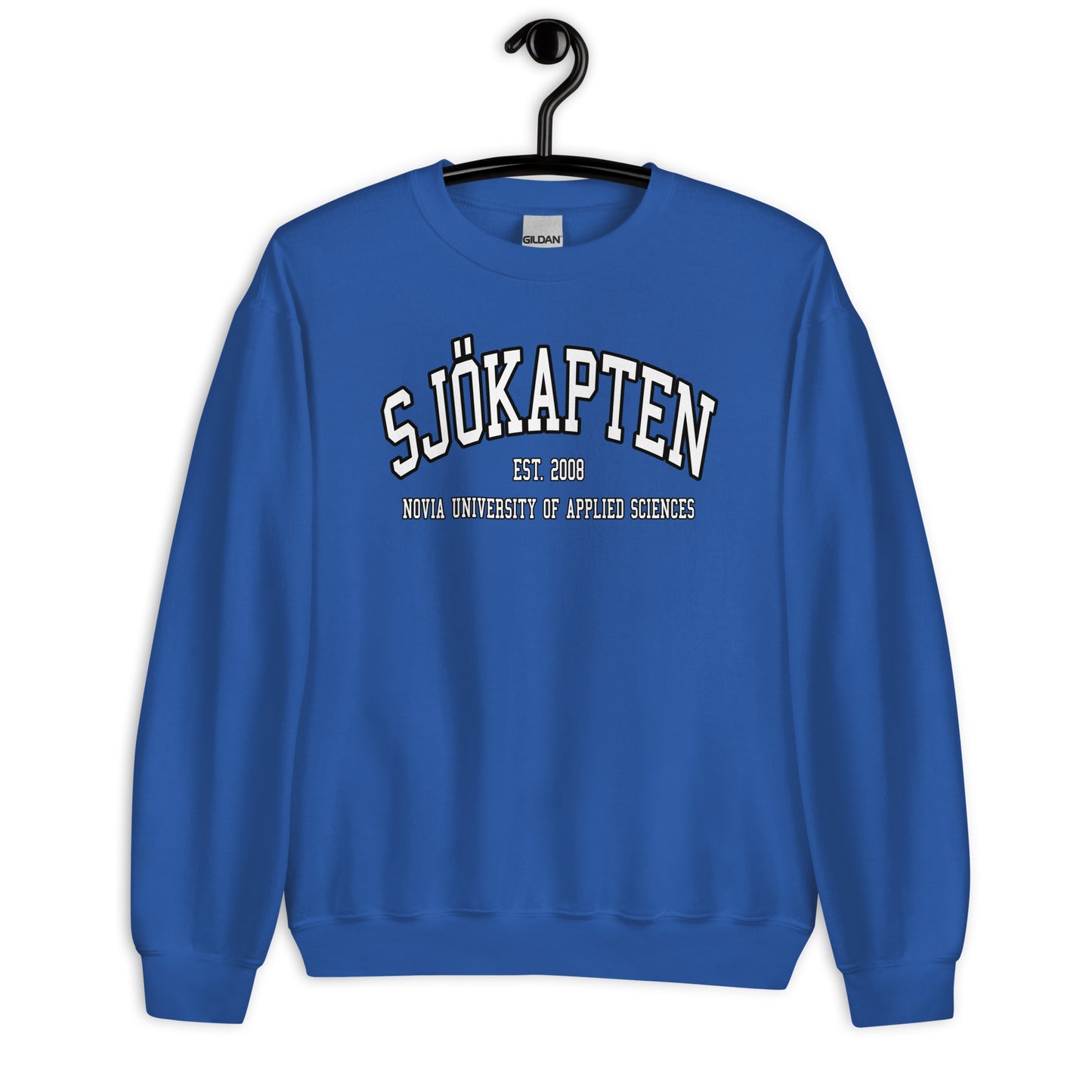 Sjökapten Sweatshirt Vitt Tryck