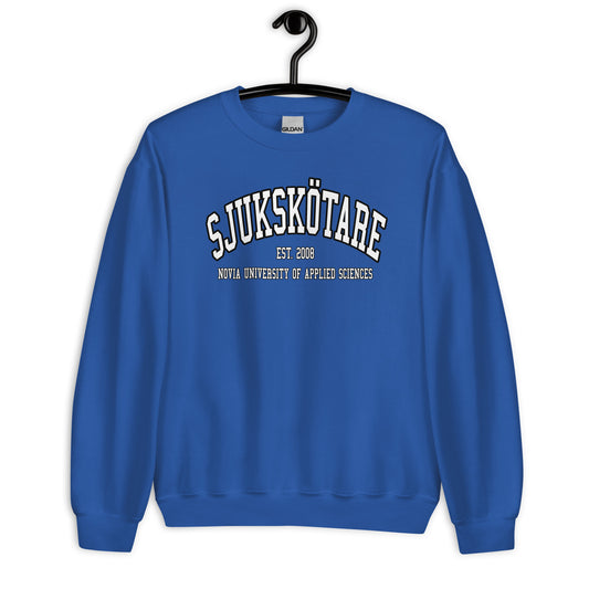 Sjukskötare Sweatshirt Vitt Tryck