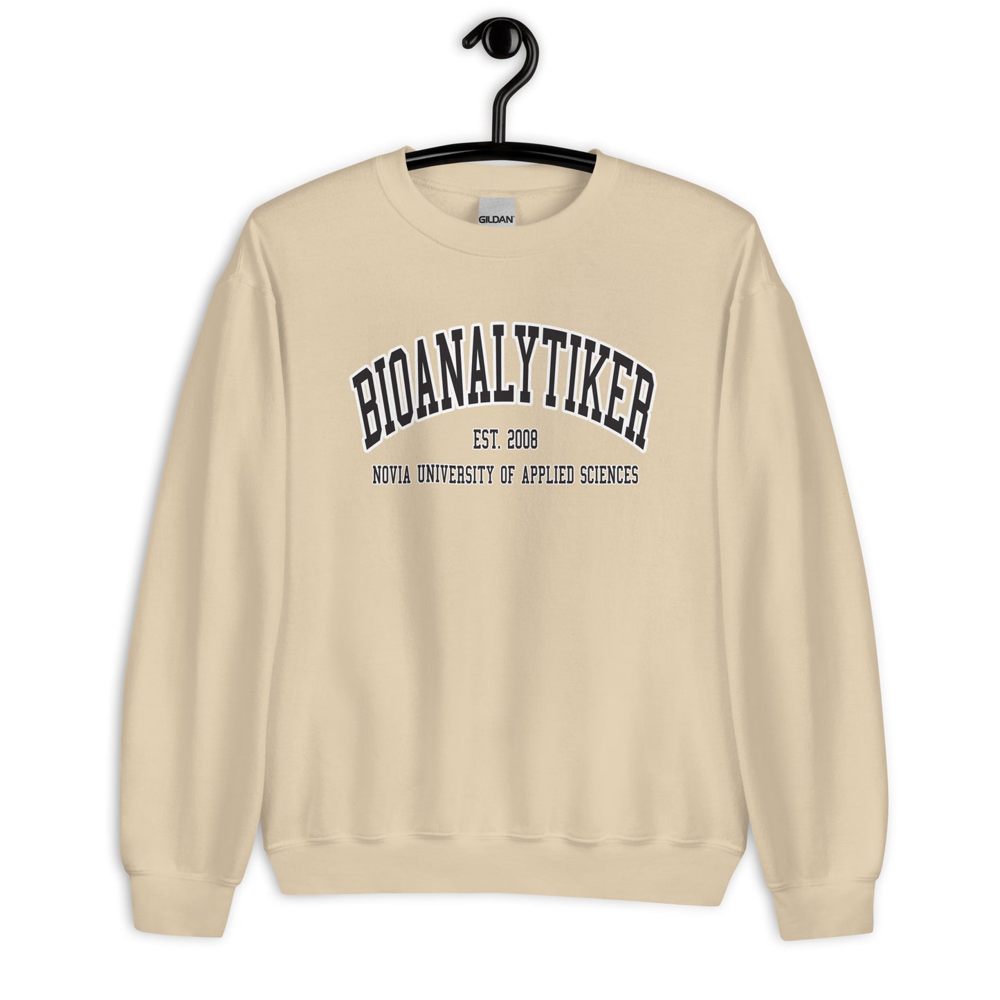 Bioanalytiker Sweatshirt Svart Tryck