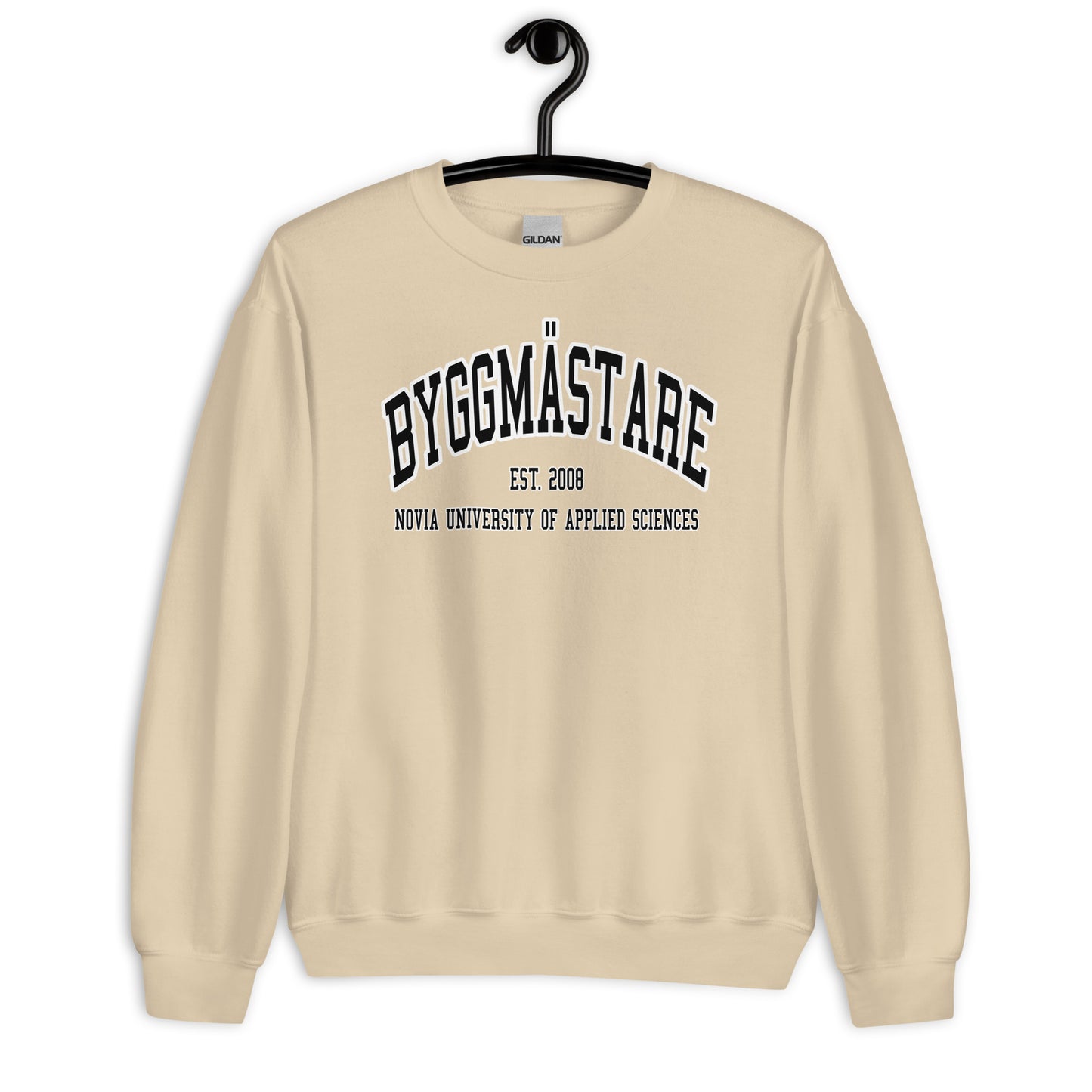 Byggmästare Sweatshirt Svart Tryck