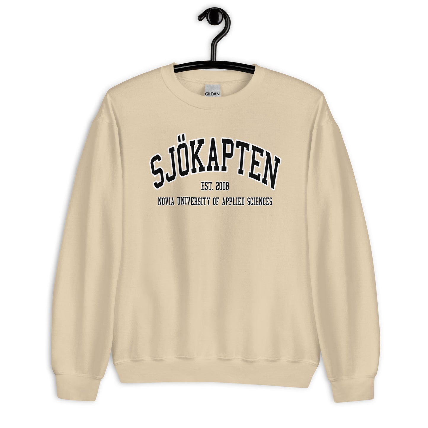 Sjökapten Sweatshirt Svart Tryck