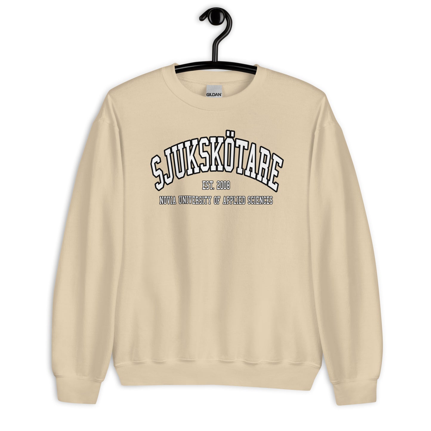 Sjukskötare Sweatshirt Vitt Tryck