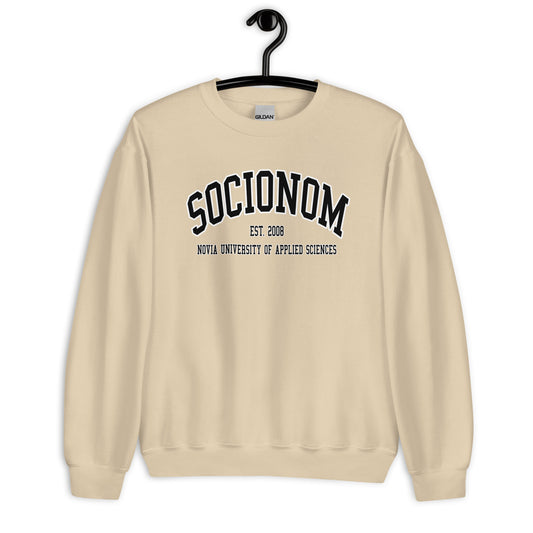 Socionom Sweatshirt Svart Tryck