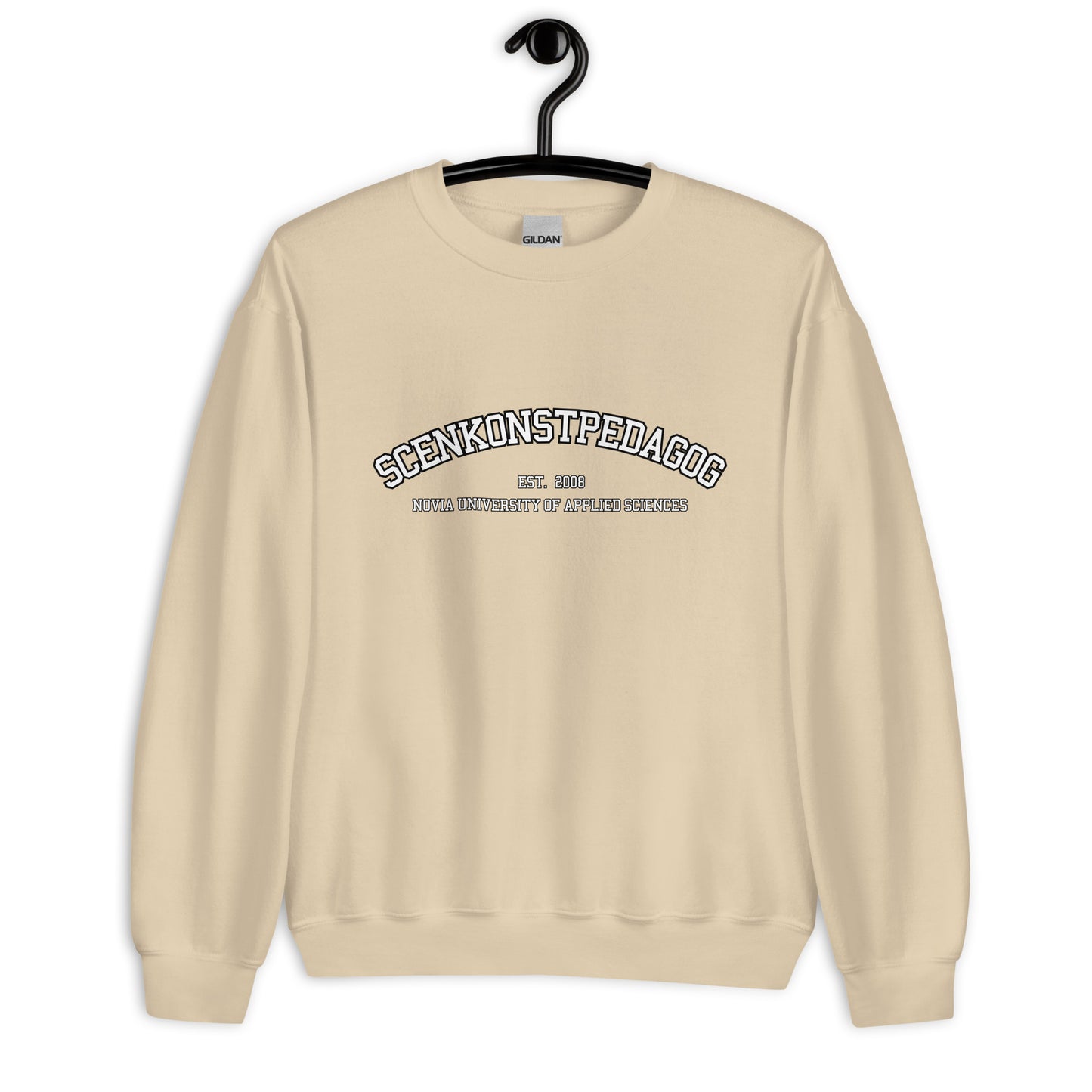 Scenkonstpedagog Sweatshirt Vitt Tryck