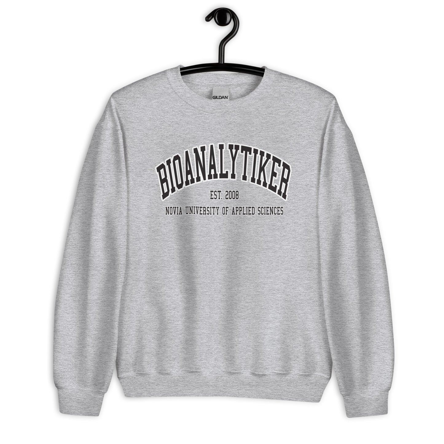 Bioanalytiker Sweatshirt Svart Tryck