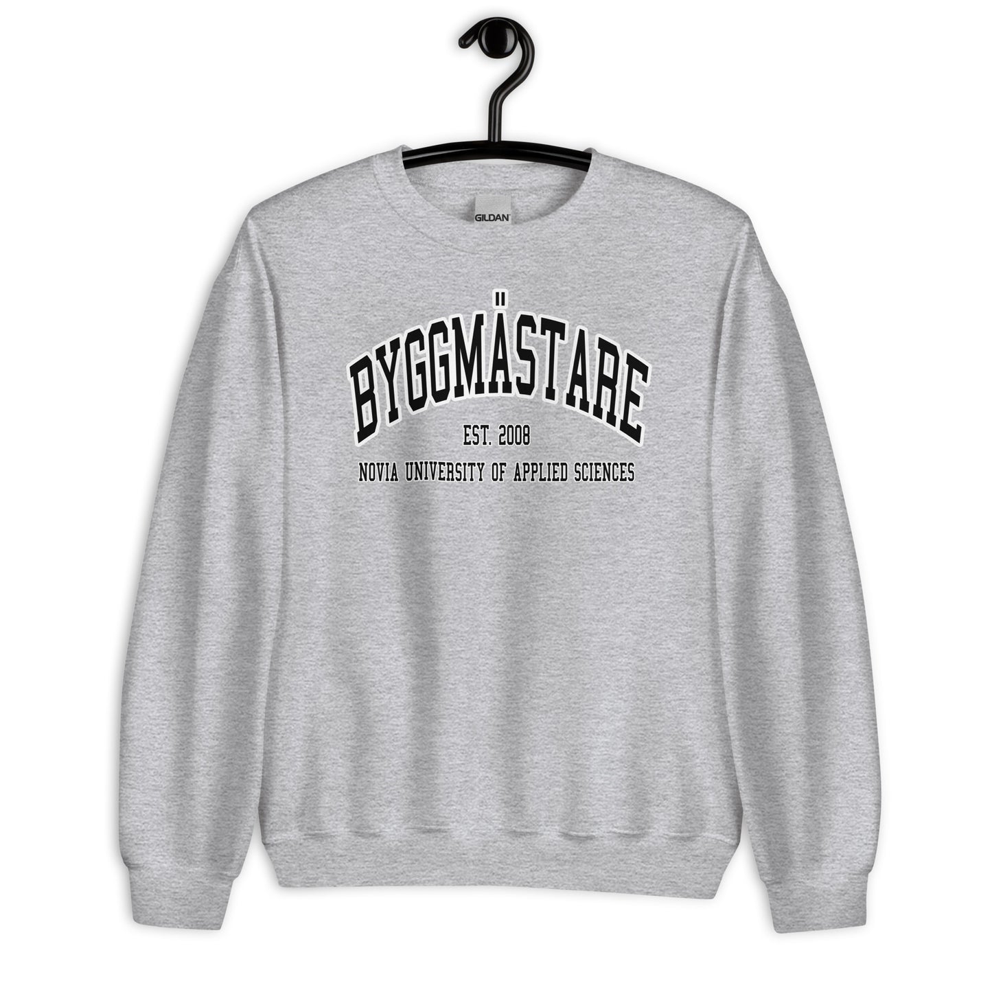 Byggmästare Sweatshirt Svart Tryck