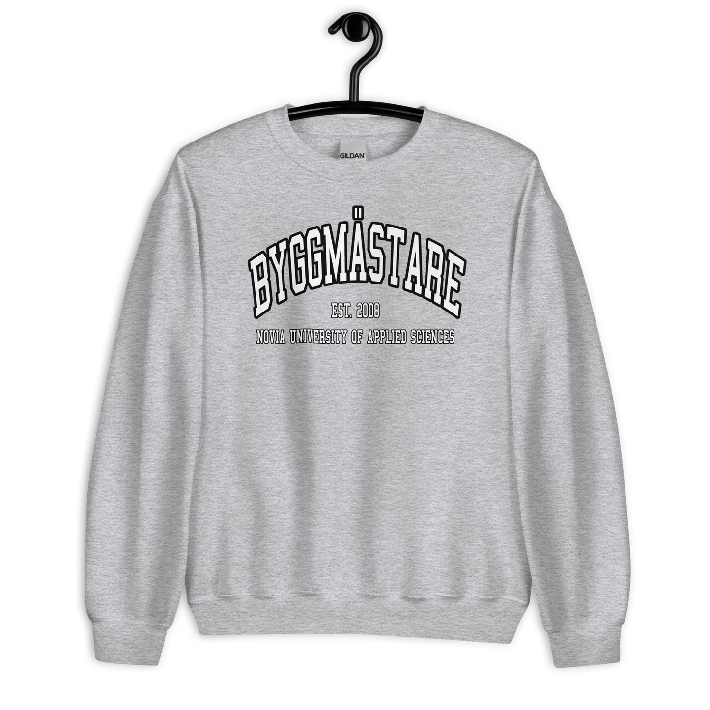 Byggmästare Sweatshirt Vitt Tryck