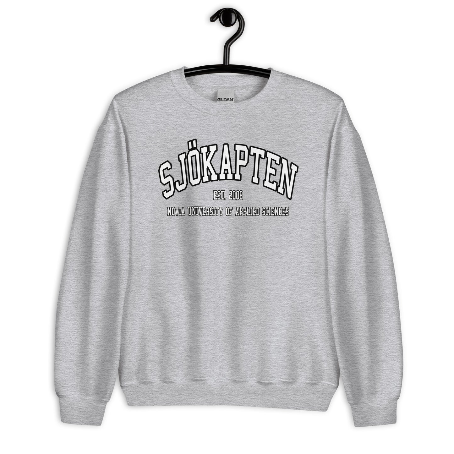 Sjökapten Sweatshirt Vitt Tryck