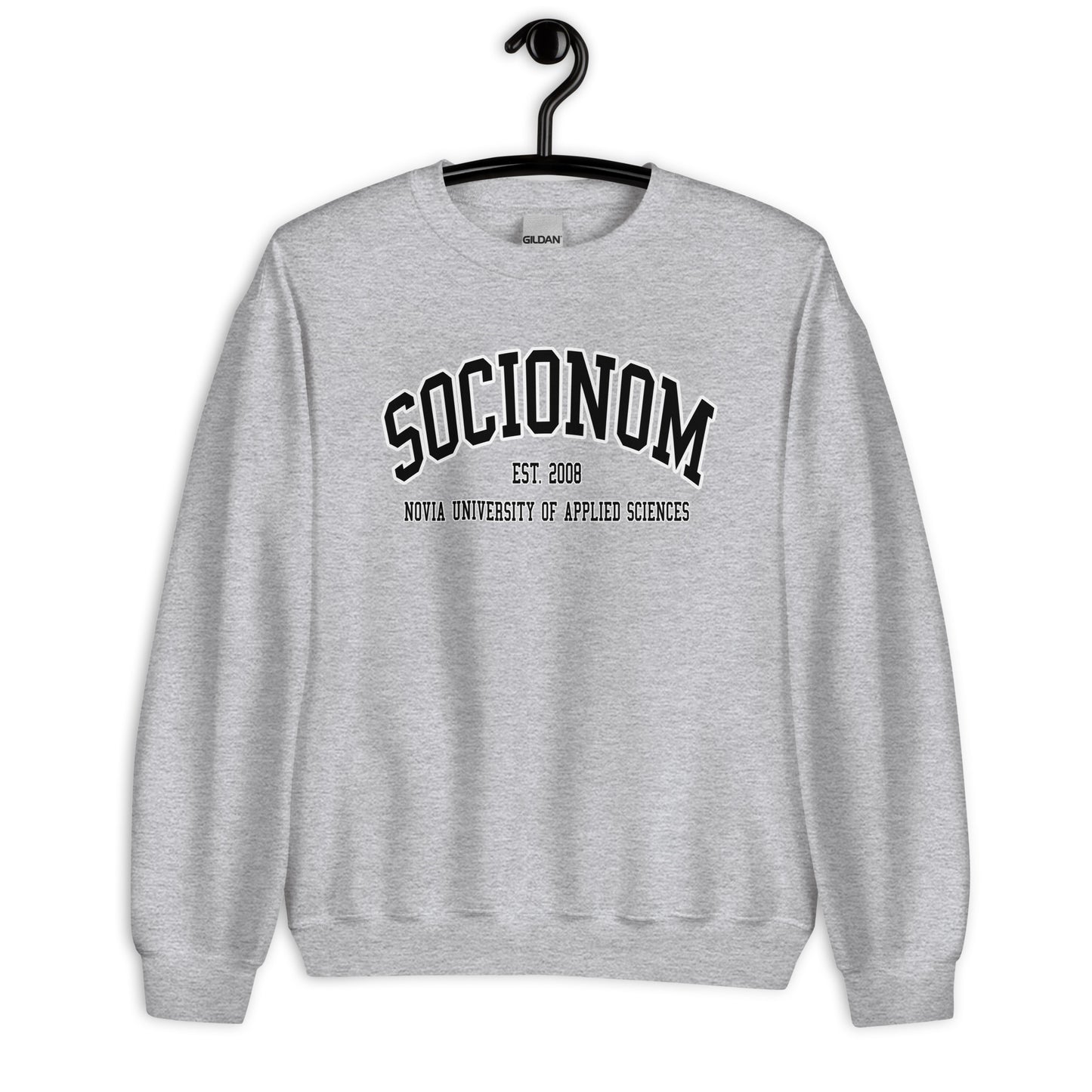 Socionom Sweatshirt Svart Tryck