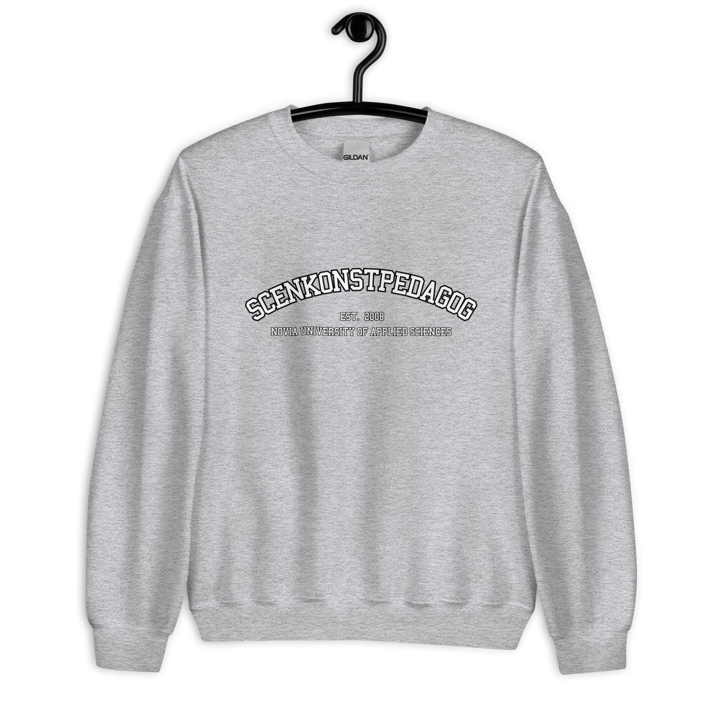 Scenkonstpedagog Sweatshirt Vitt Tryck