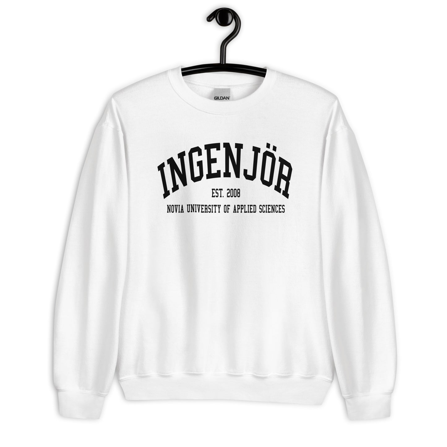 Ingenjör Sweatshirt Svart Tryck