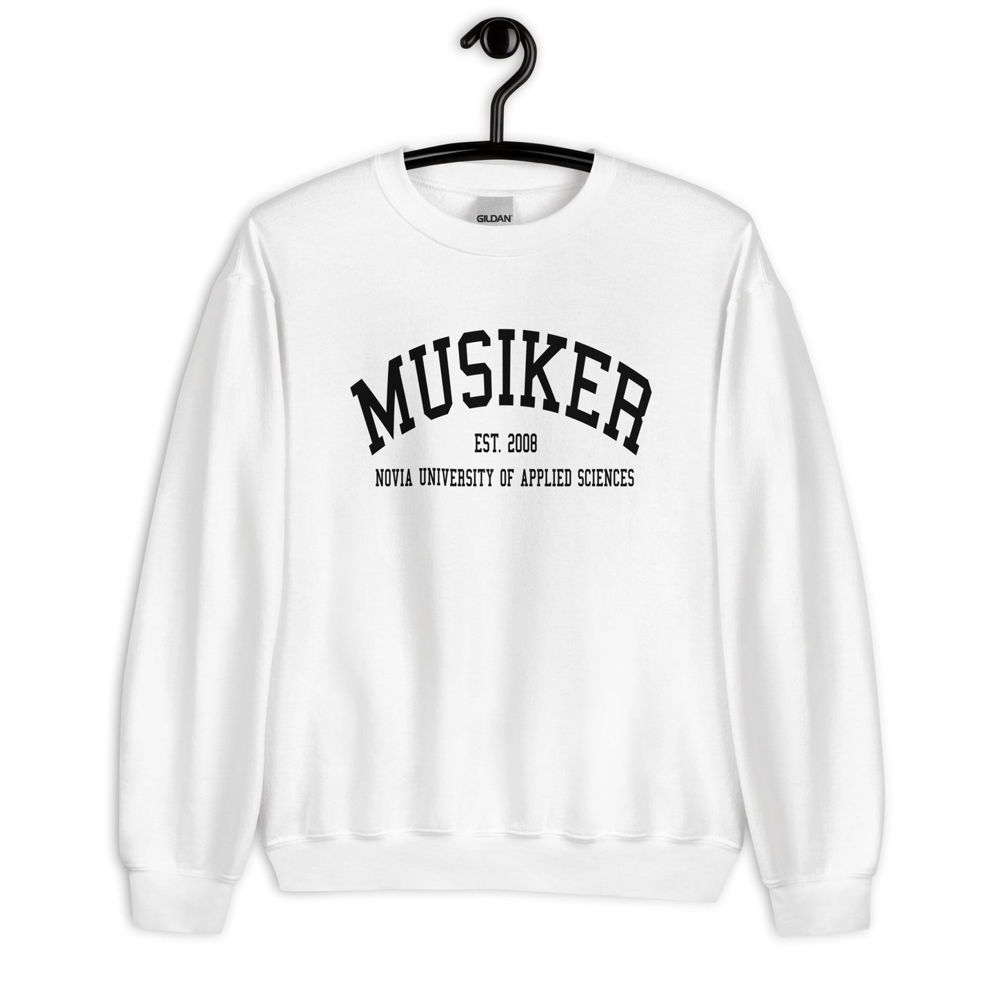 Musiker Sweatshirt Svart Tryck