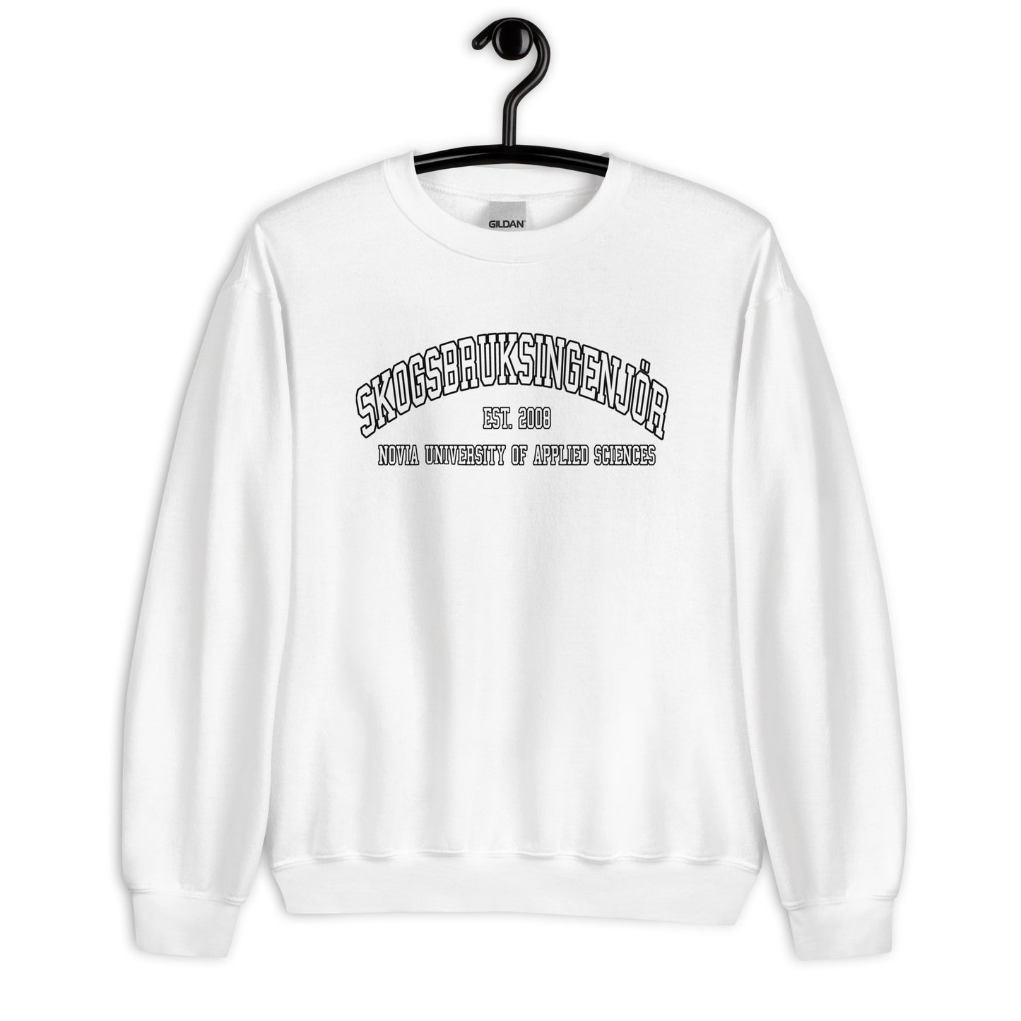 Skogsbruksingenjör Sweatshirt Vitt Tryck