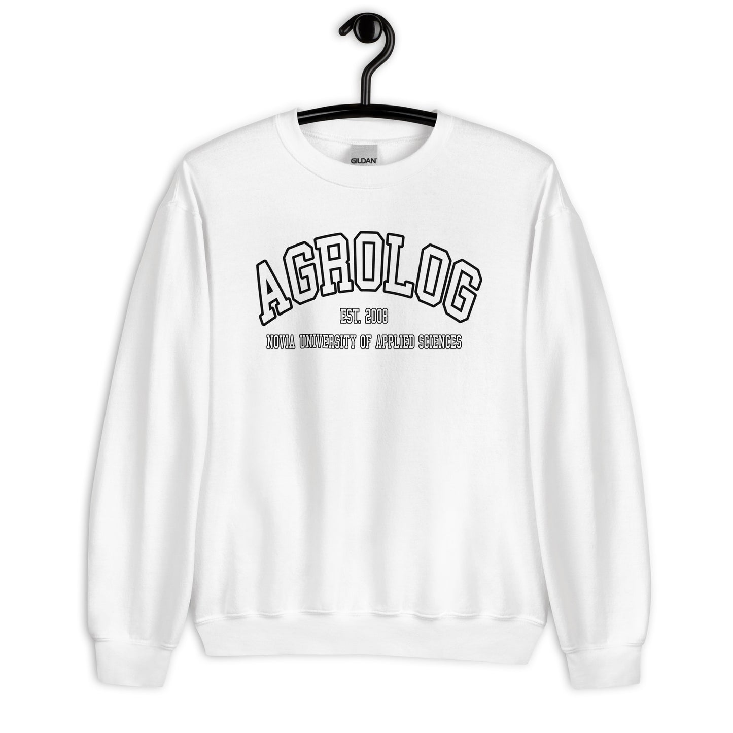 Agrolog Sweatshirt Vitt Tryck