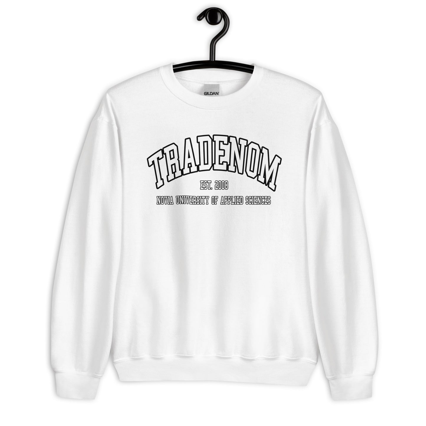 Tradenom Sweatshirt Vitt Tryck