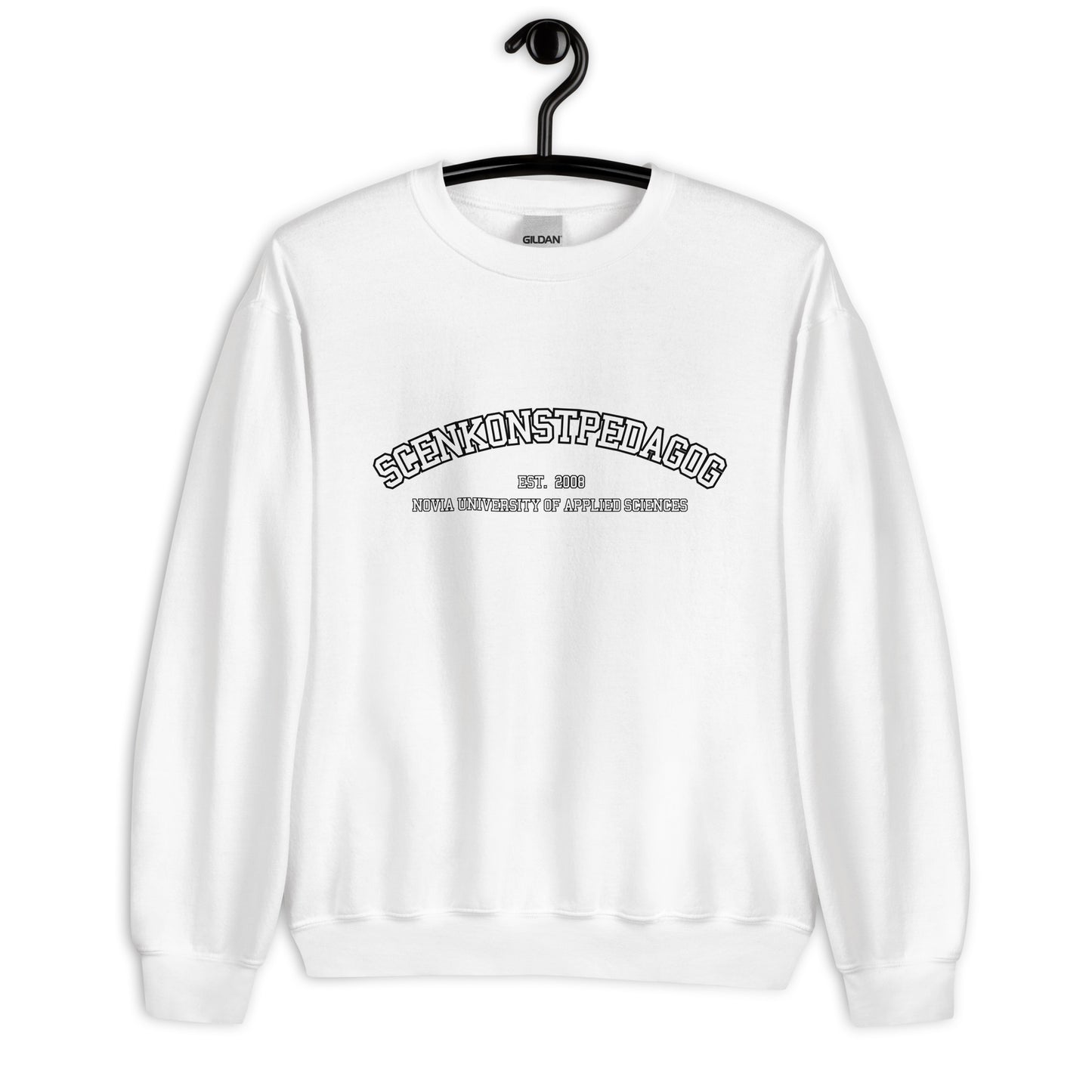 Scenkonstpedagog Sweatshirt Vitt Tryck