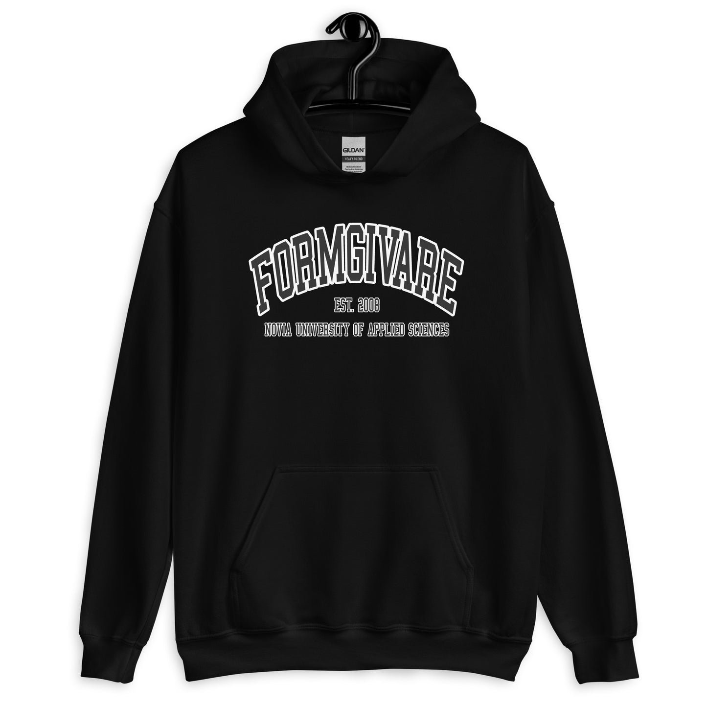 Formgivare Hoodie Svart Tryck