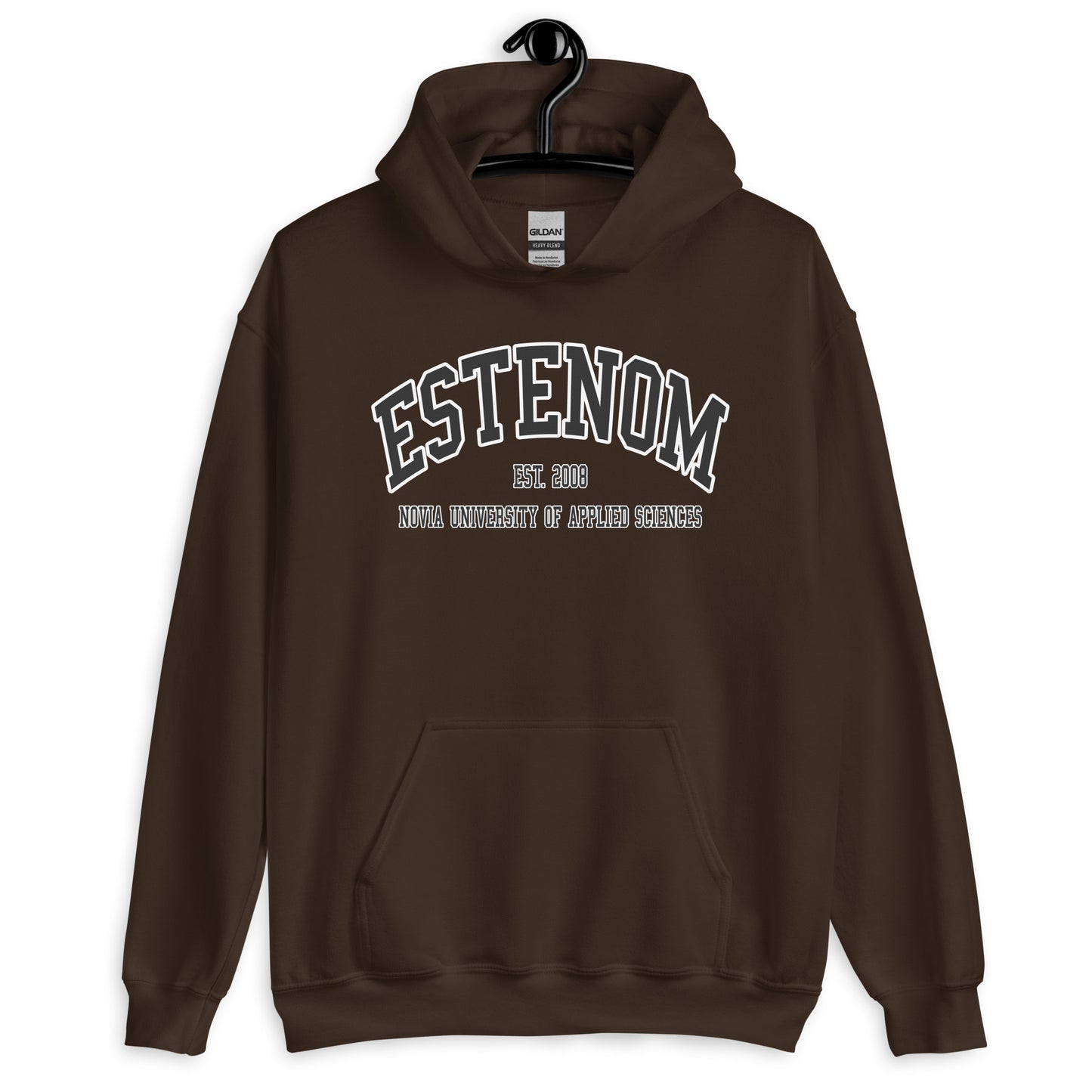 Estenom Hoodie Svart Tryck