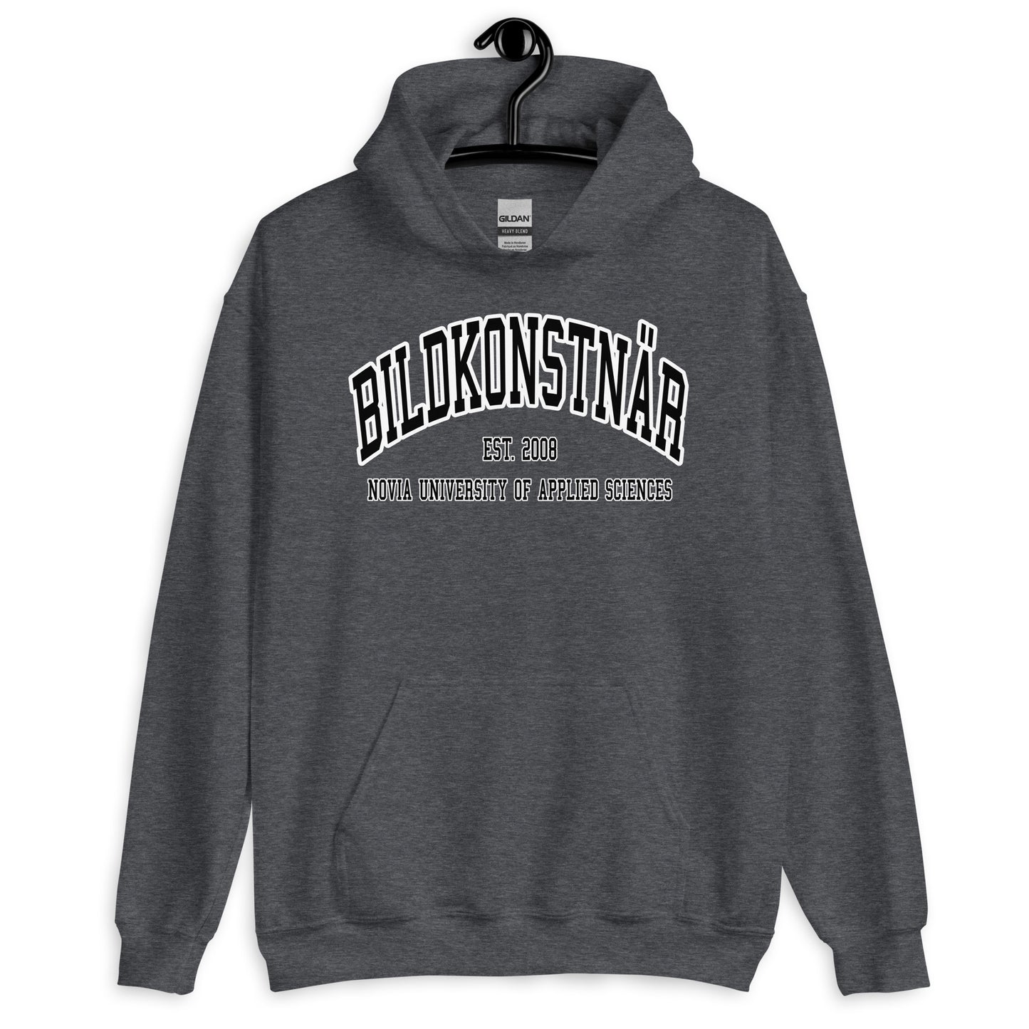 Bildkonstnär Hoodie Svart Tryck