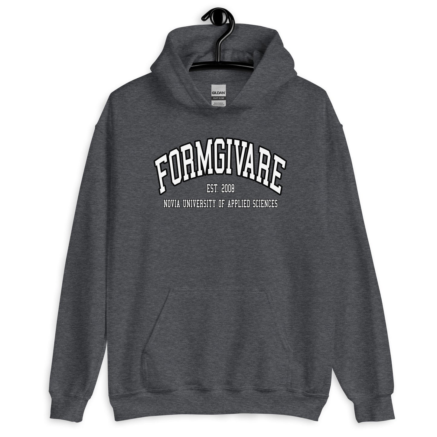 Formgivare Hoodie Vitt Tryck