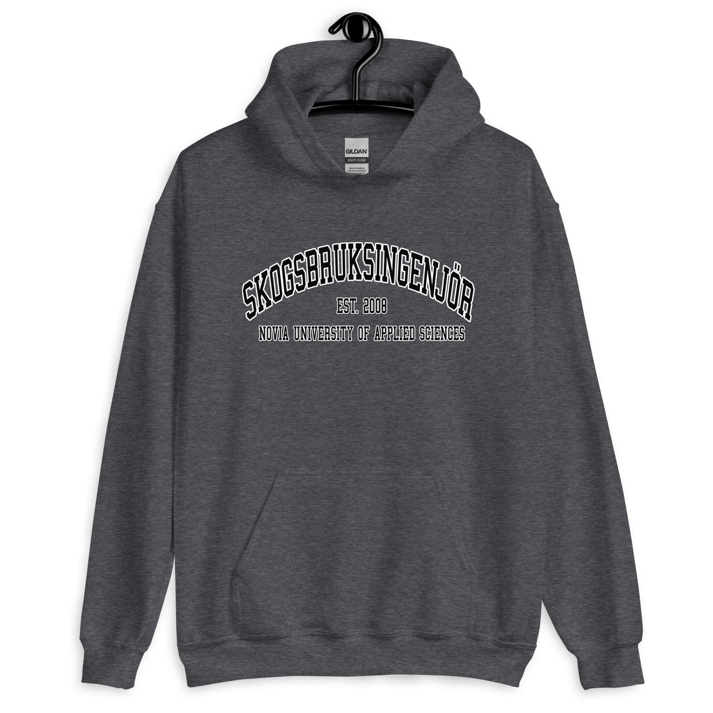 Skogsbruksingenjör Hoodie Svart Tryck