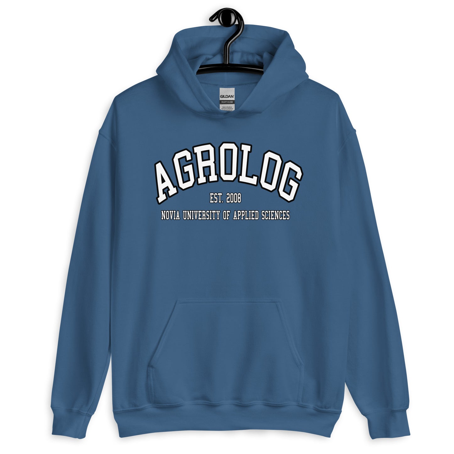 Agrolog Hoodie Vitt Tryck