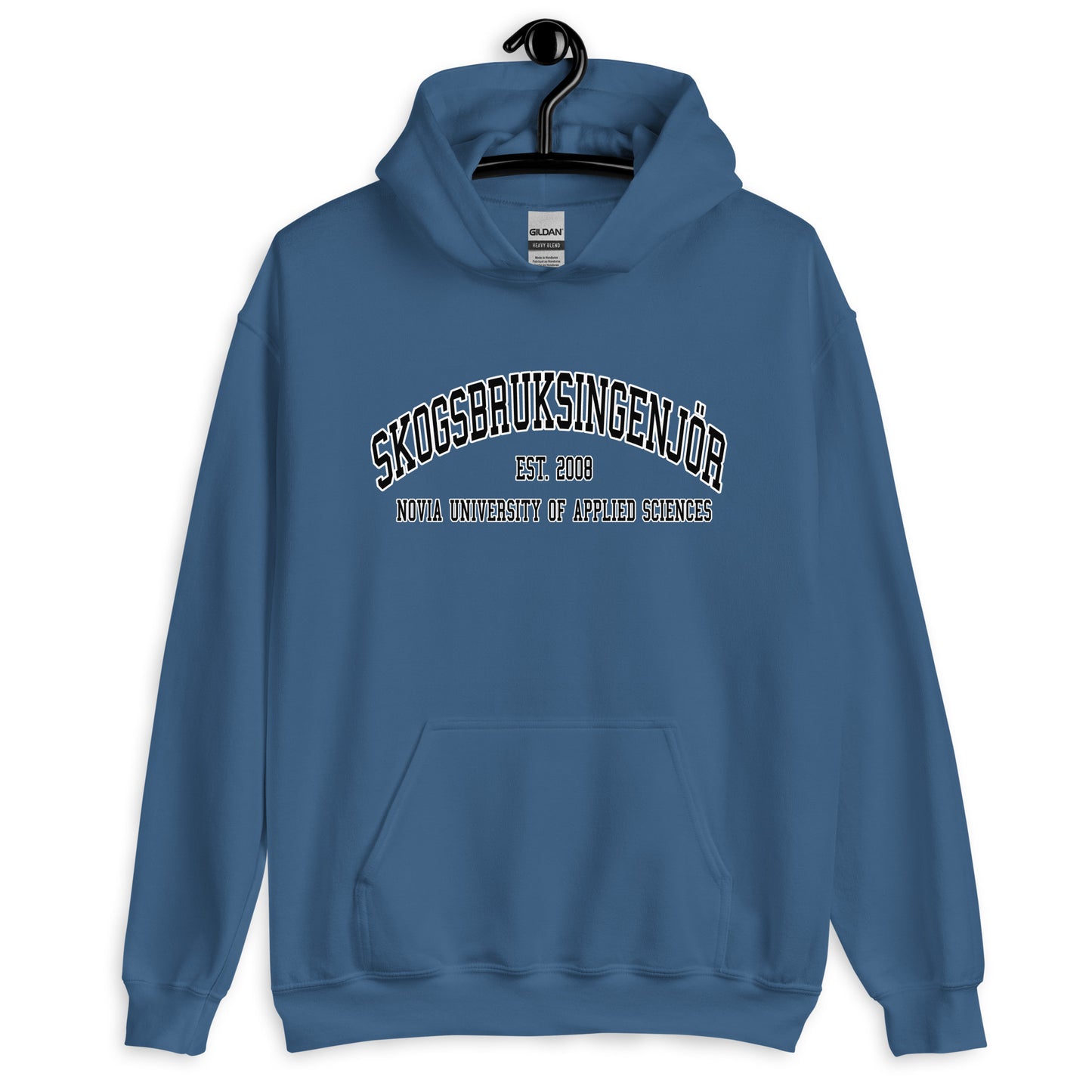 Skogsbruksingenjör Hoodie Svart Tryck