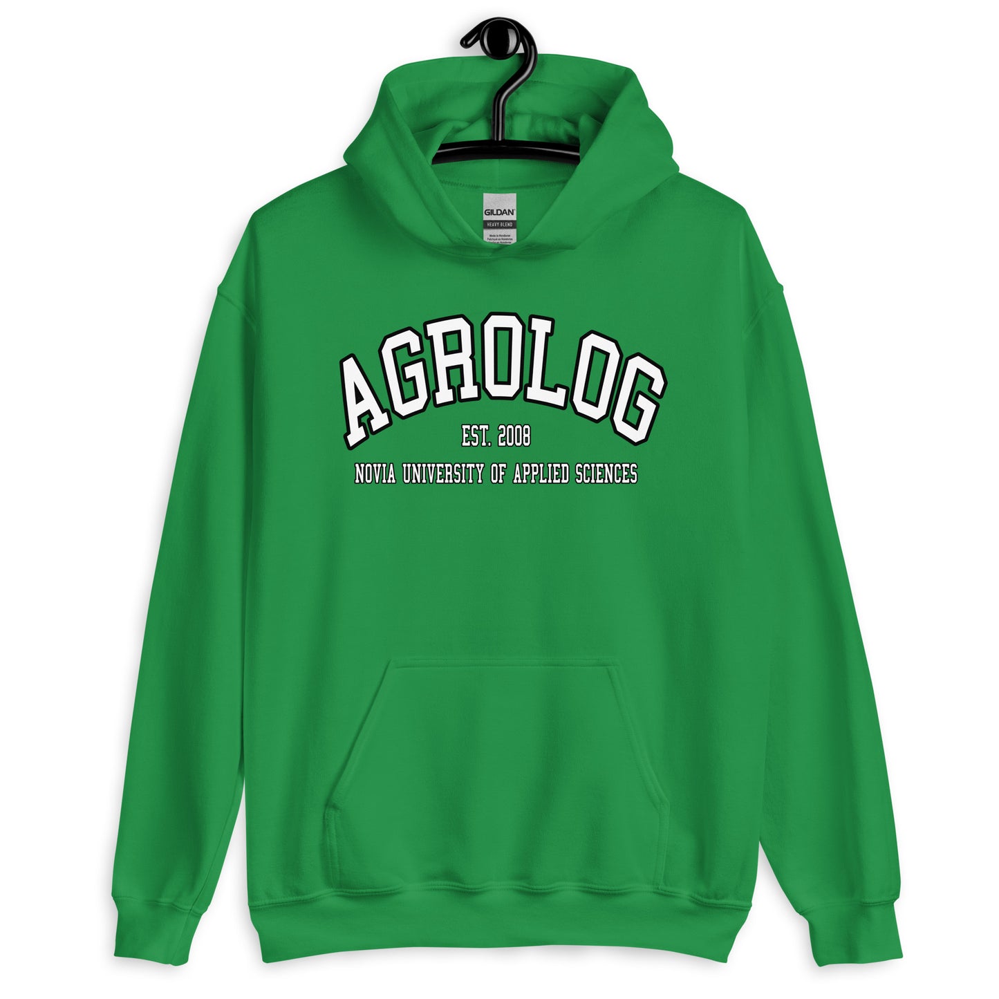 Agrolog Hoodie Vitt Tryck