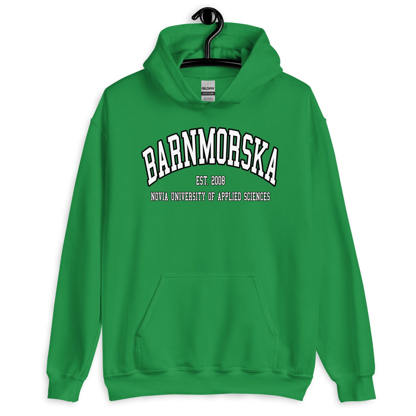 Barnmorska Hoodie Vitt Tryck