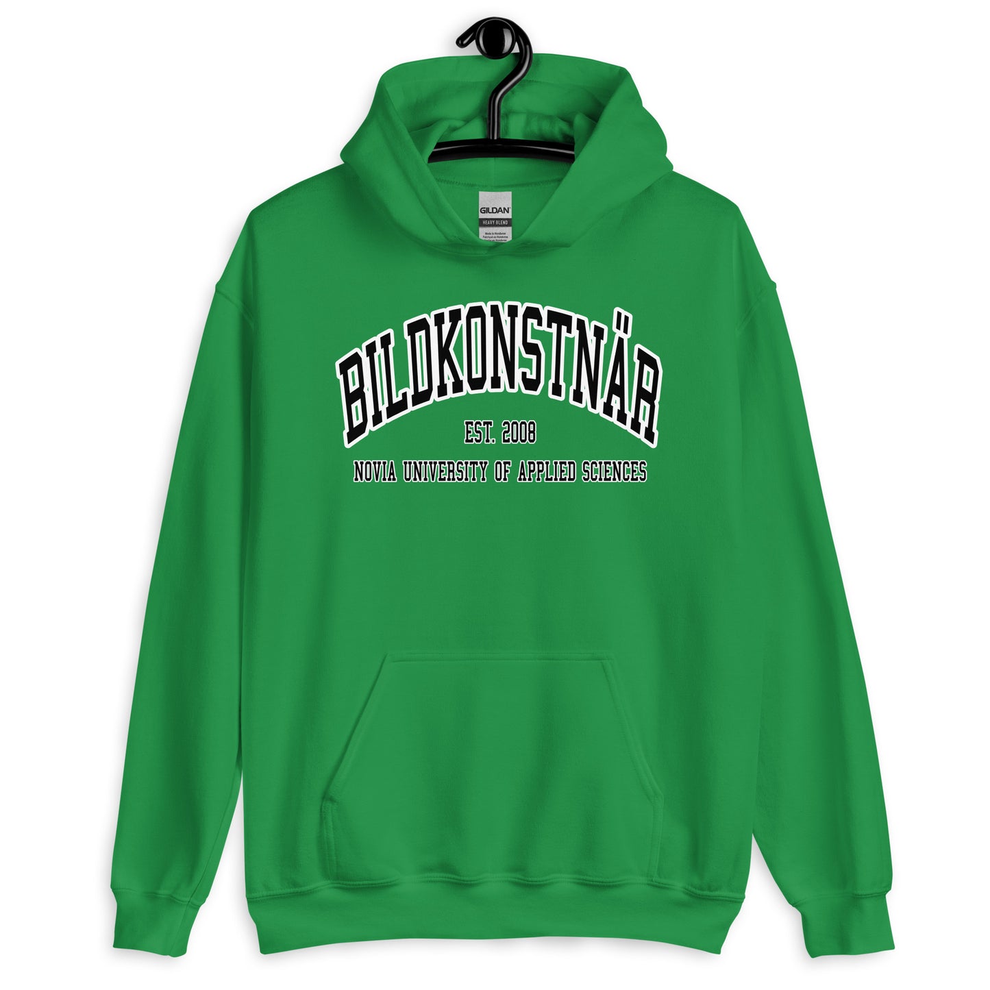 Bildkonstnär Hoodie Svart Tryck