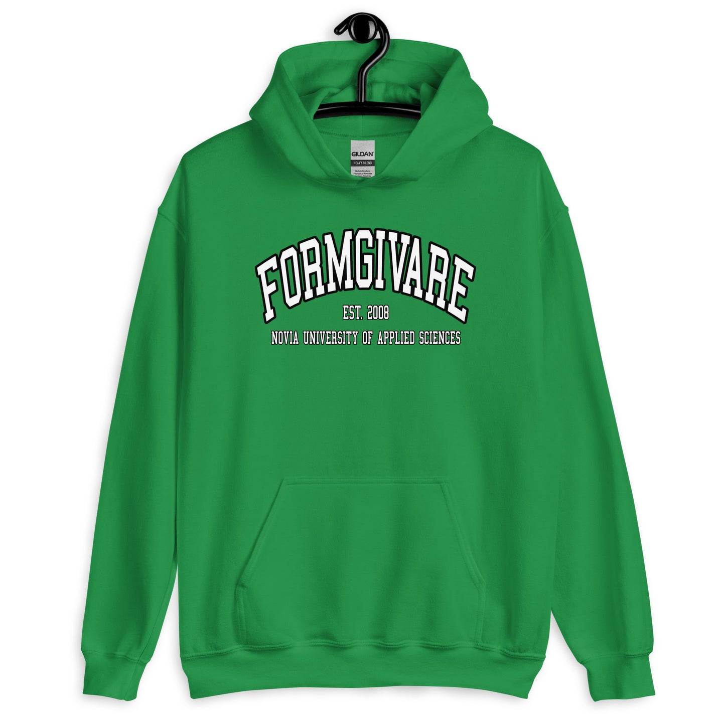 Formgivare Hoodie Vitt Tryck