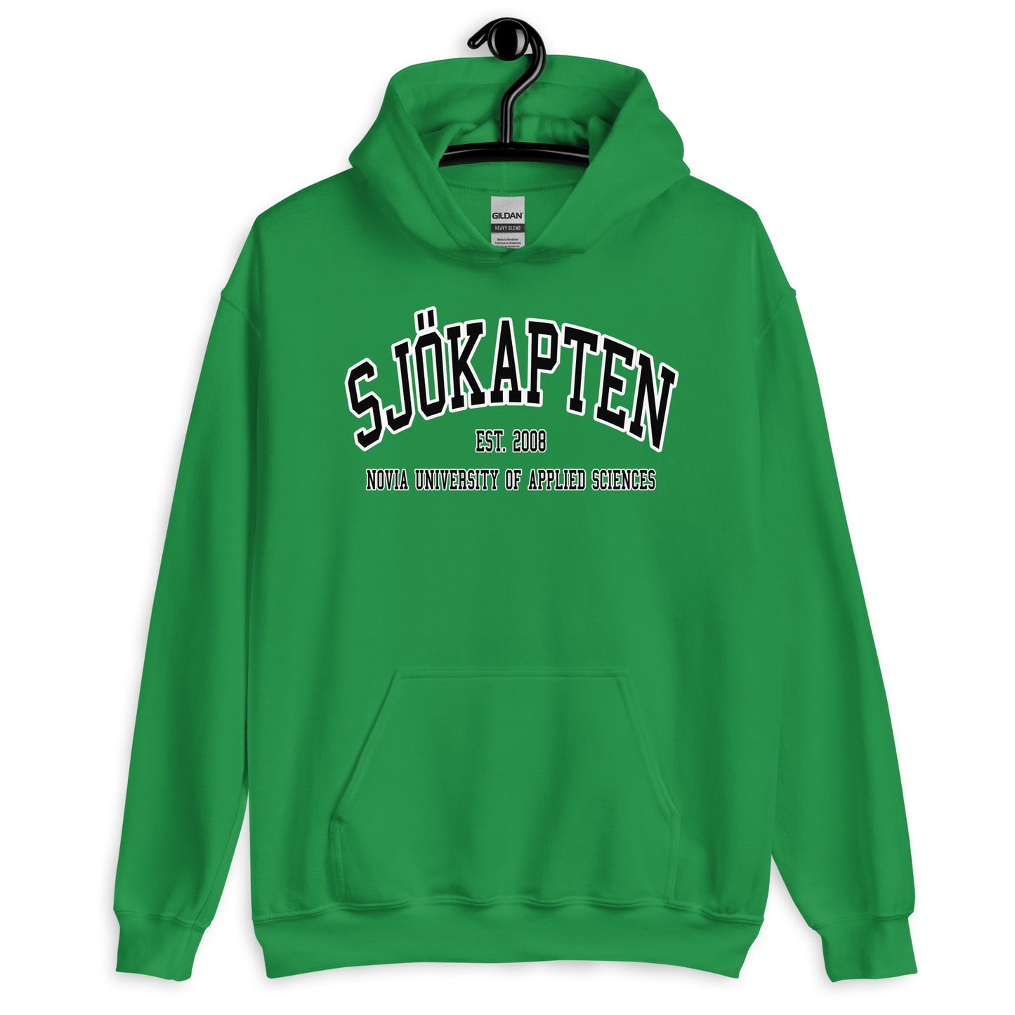 Sjökapten Hoodie Svart Tryck