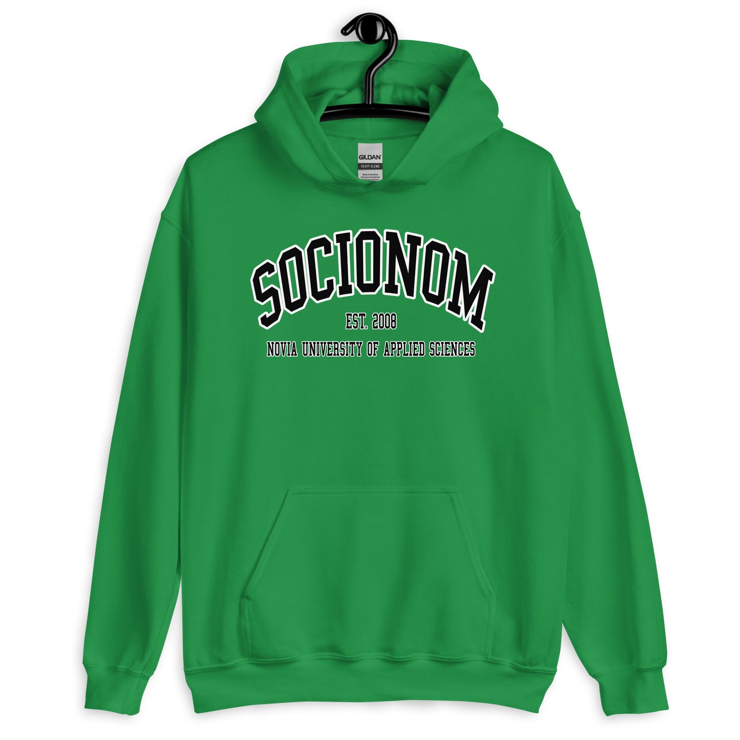 Socionom Hoodie Svart Tryck