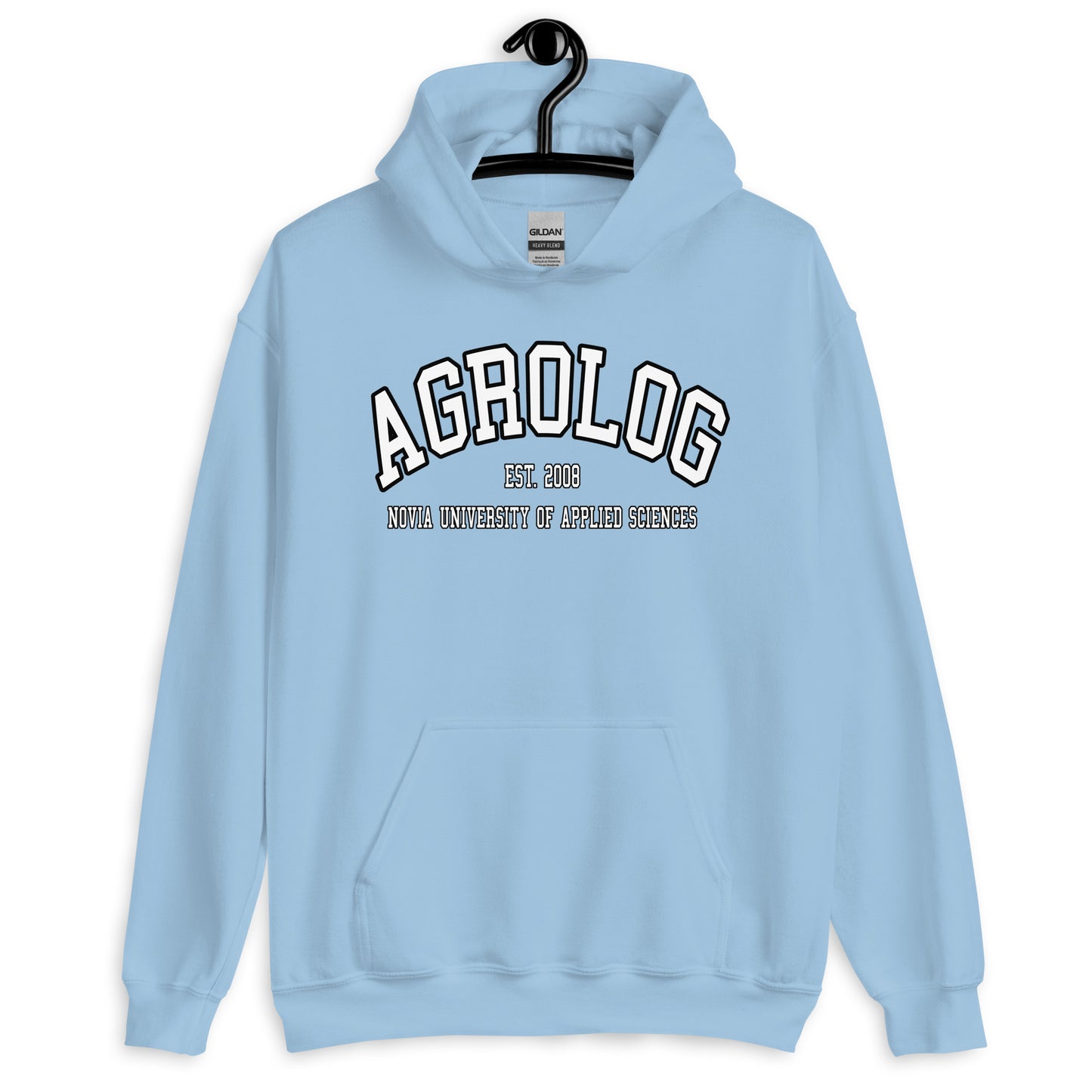 Agrolog Hoodie Vitt Tryck