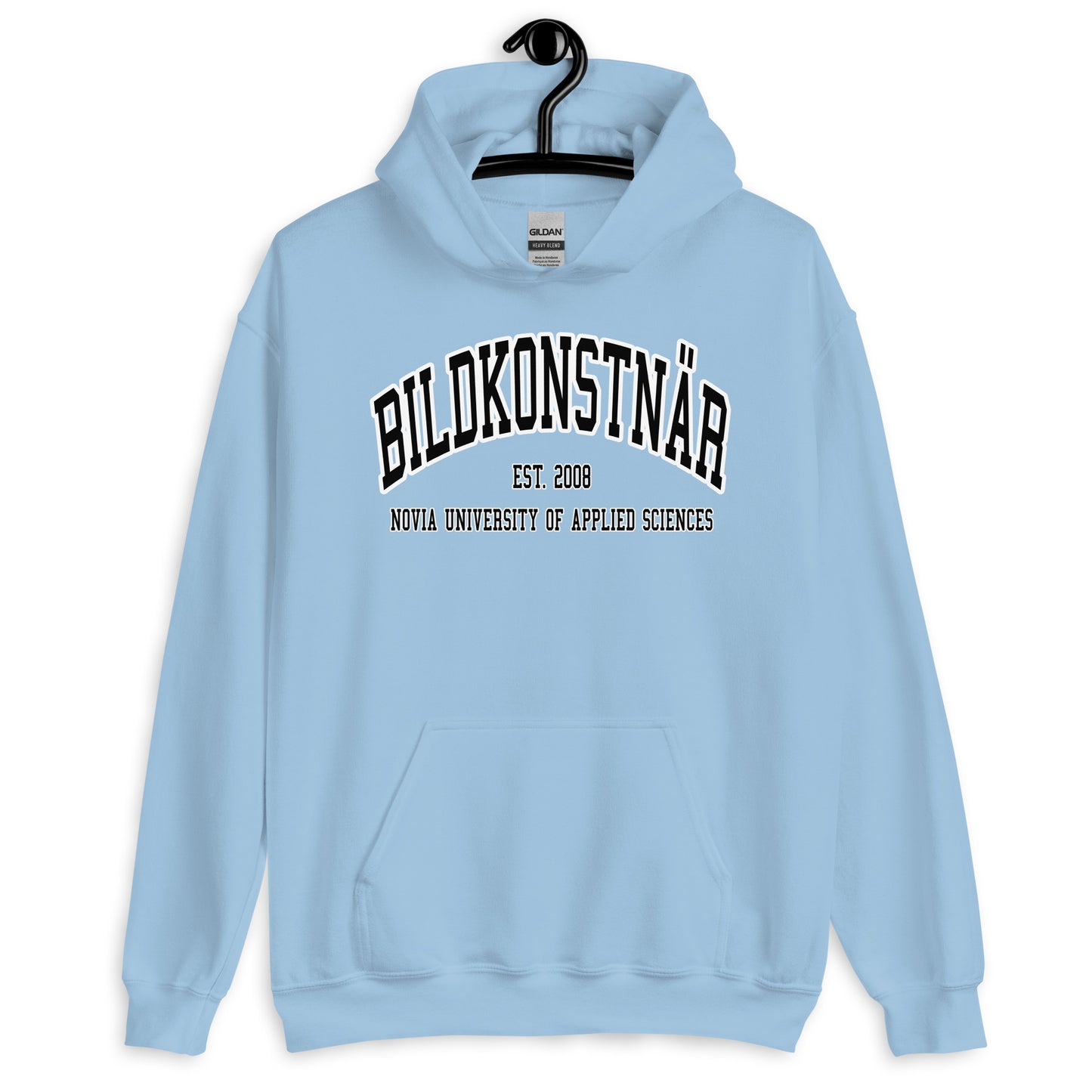 Bildkonstnär Hoodie Svart Tryck