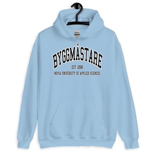 Byggmästare Hoodie Svart Tryck