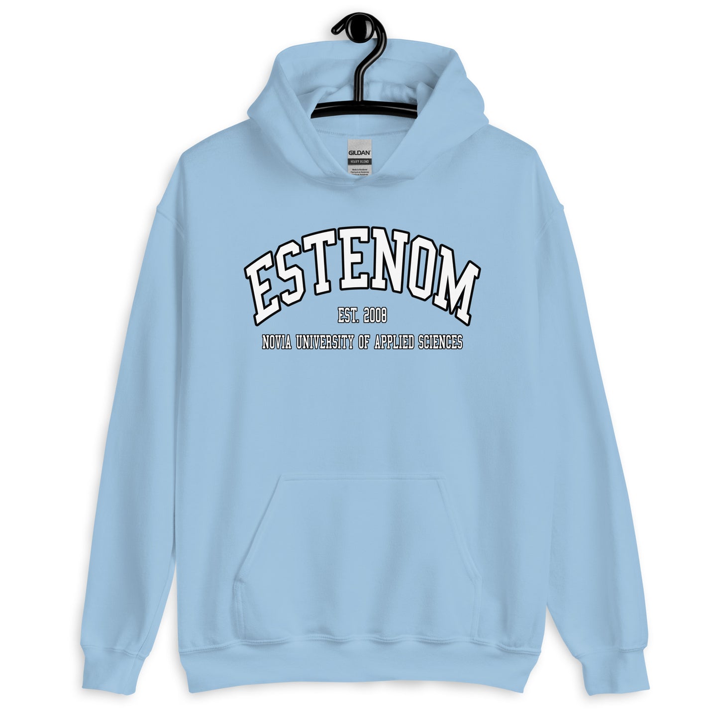 Estenom Hoodie Vitt Tryck