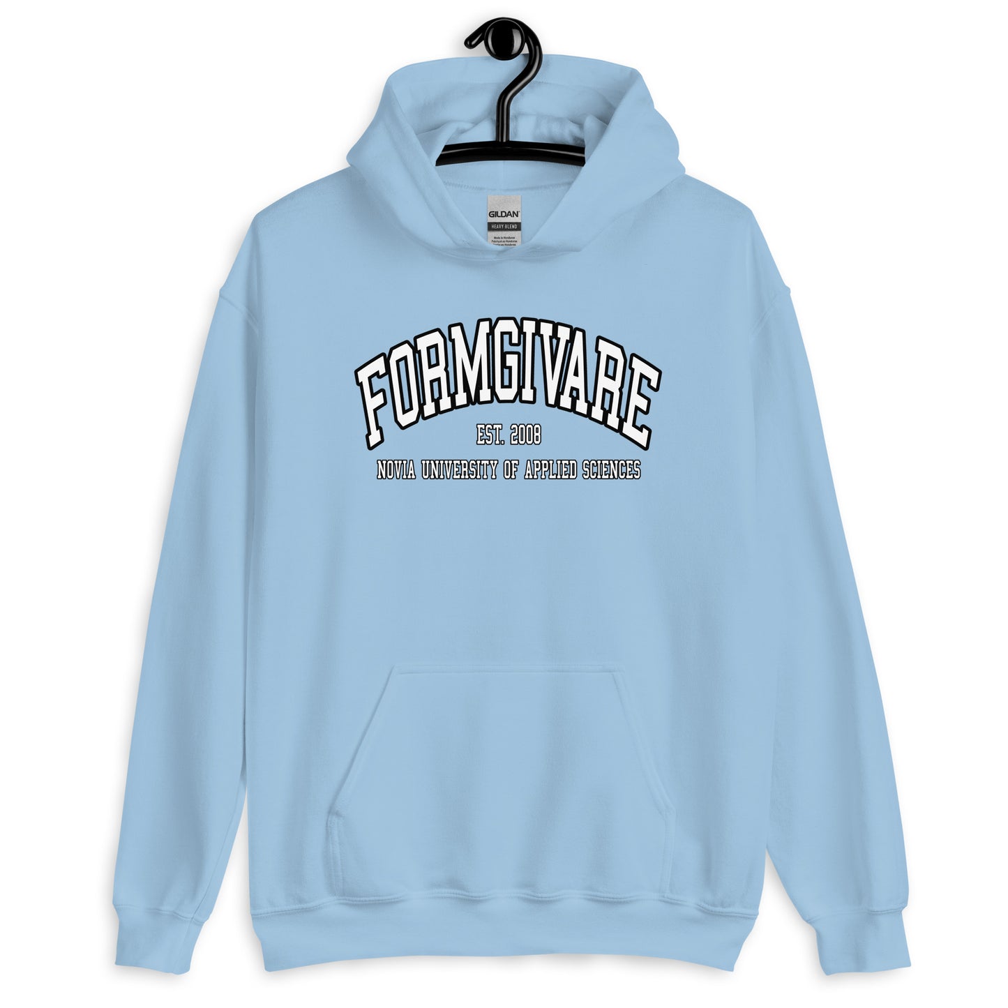 Formgivare Hoodie Vitt Tryck