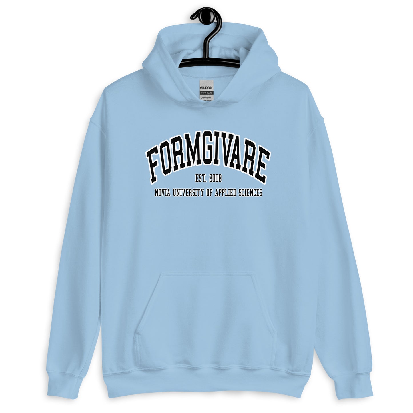 Formgivare Hoodie Svart Tryck