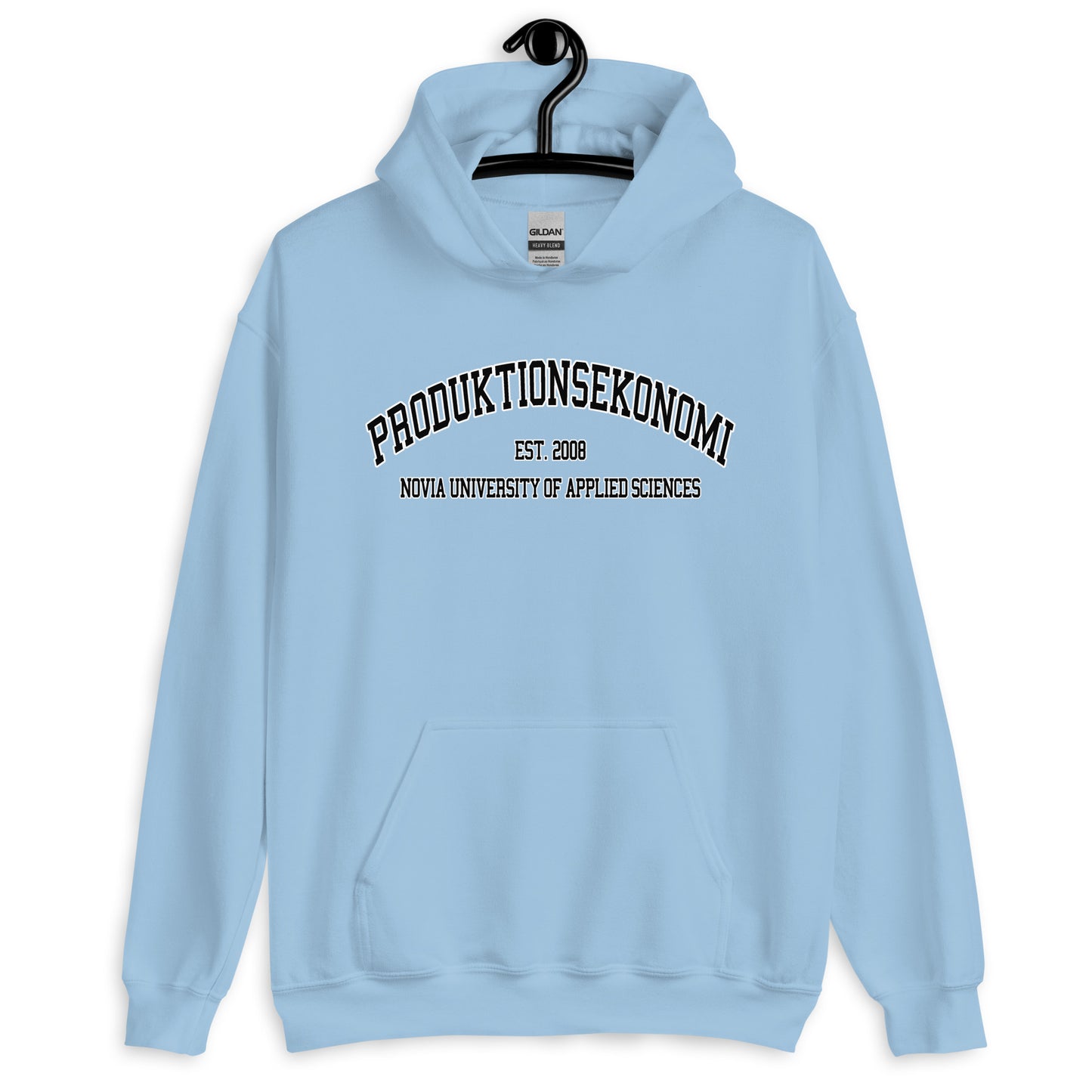 Produktionsekonomi Hoodie Svart Tryck