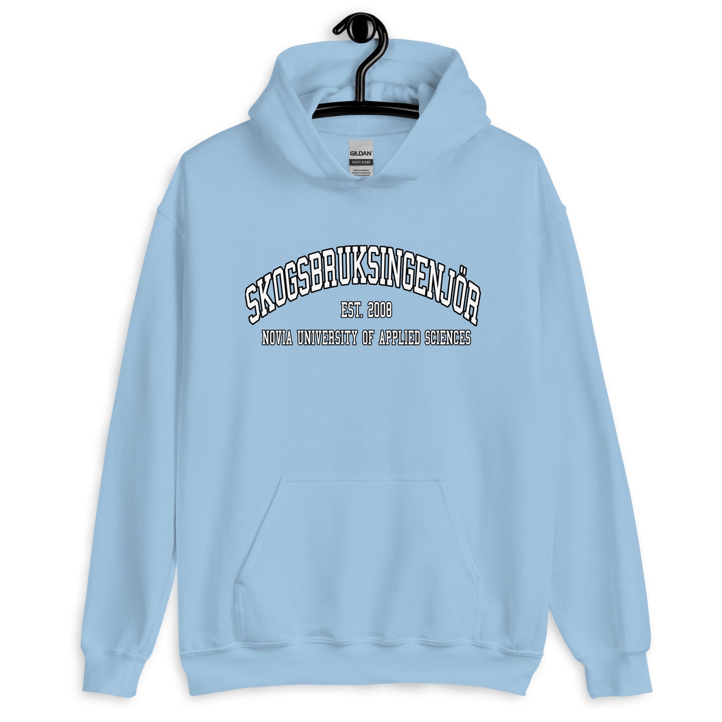 Skogsbruksingenjör Hoodie Vitt Tryck