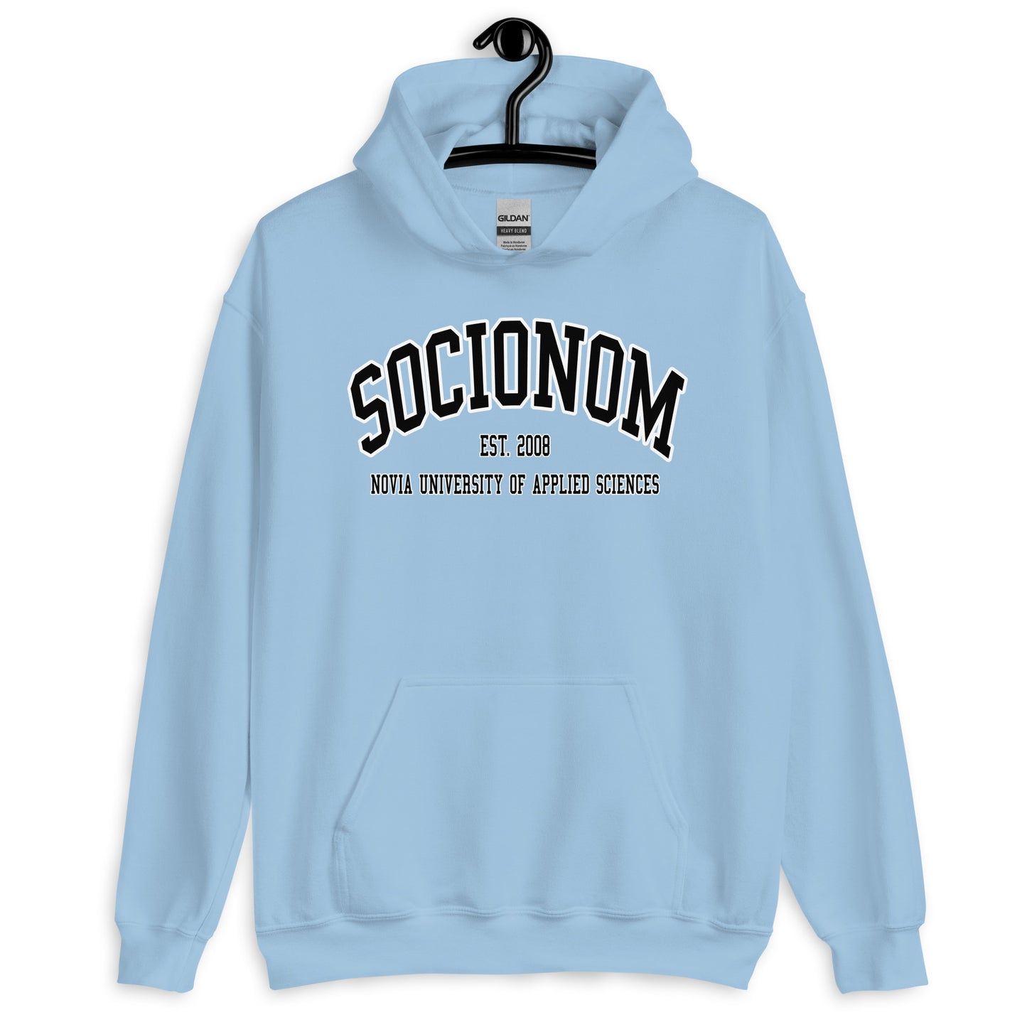 Socionom Hoodie Svart Tryck