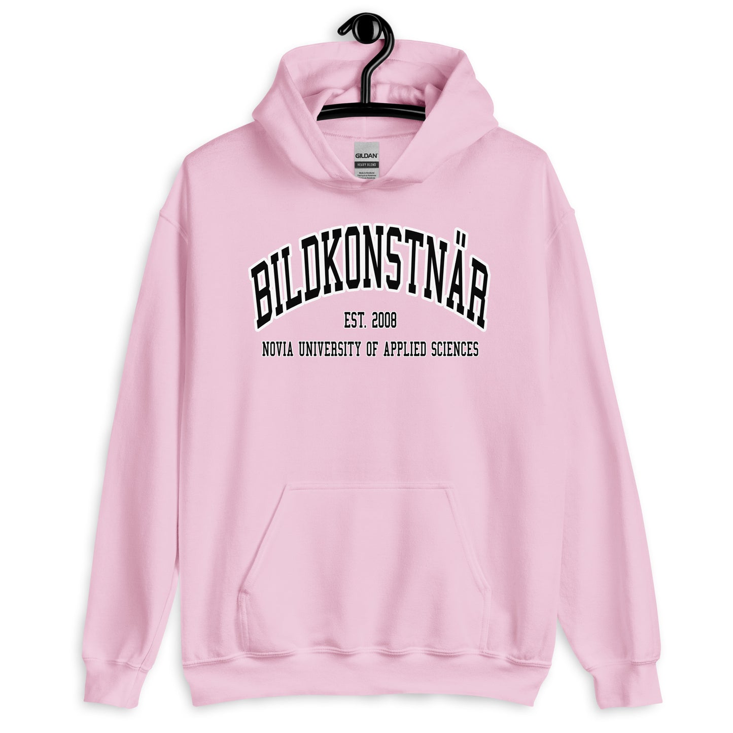 Bildkonstnär Hoodie Svart Tryck