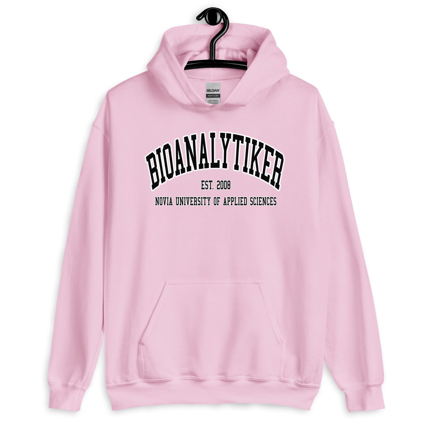 Bioanalytiker Hoodie Svart Tryck