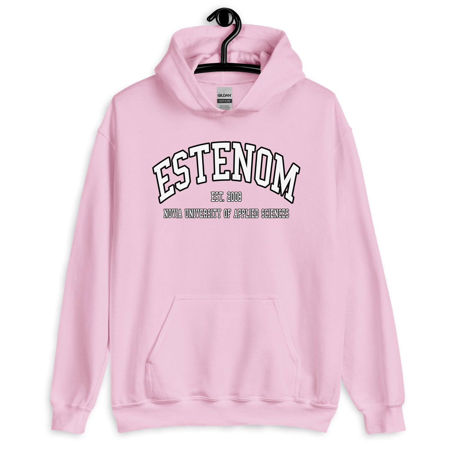 Estenom Hoodie Vitt Tryck